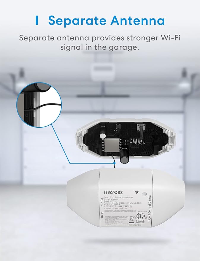 meross Smart Garage Door Opener Remote, APP Control, Compatible - Image 8
