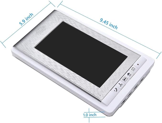 3 Units Apartment Video Intercom System, 7 Inch Monitor Wired Video Doorbell - Image 2