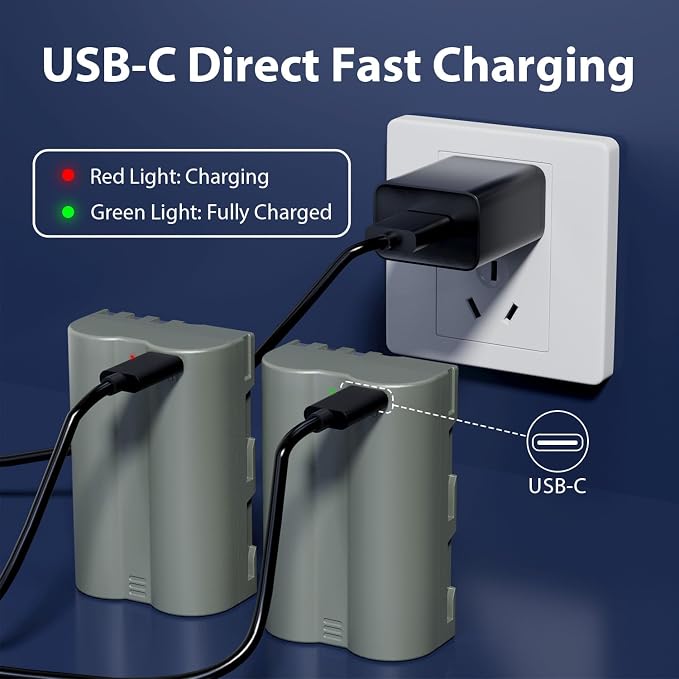 LP EN-EL3e, EL3 Battery, 2600 mAh Battery Compatible - Image 5
