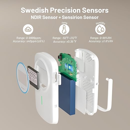 INKBIRD Smart Air Quality Monitor Indoor Ndir | Bluetooth 3 in 1 - Image 6