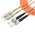 SC/UPC to ST/UPC Fiber Patch Cable OM1 Multimode Duplex 62.5/125μm 20M/65.6FT by lidkew