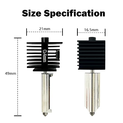 HzdaDeve 4 Pack 0.2MM 0.4MM 0.6MM A1 Mini/A1/A2L Hotend Print Head Hot End Kit - Image 8