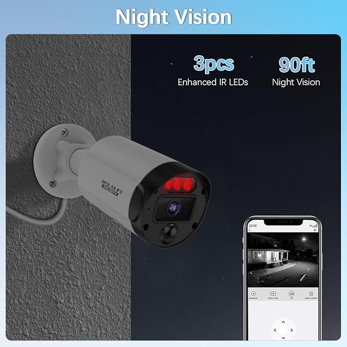 【All-in-One Security System】 4K 2160P Outdoor Wired Security Camera System - Image 9