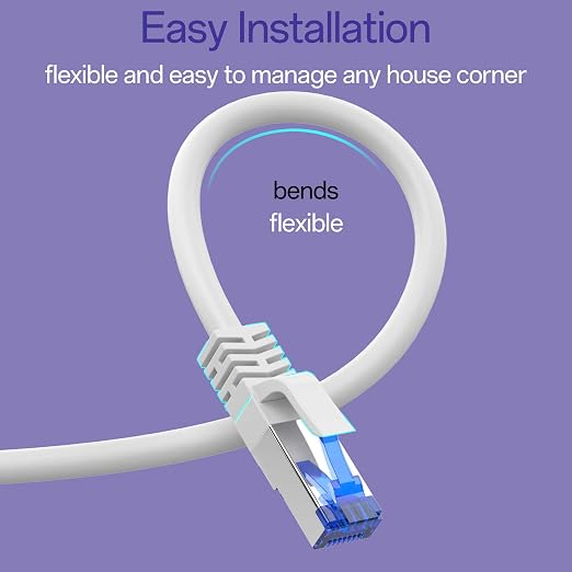 Cat8 Ethernet Cable 100 FT Indoor & Outdoor, Ethernet Cable High Speed 40Gbps - Image 5