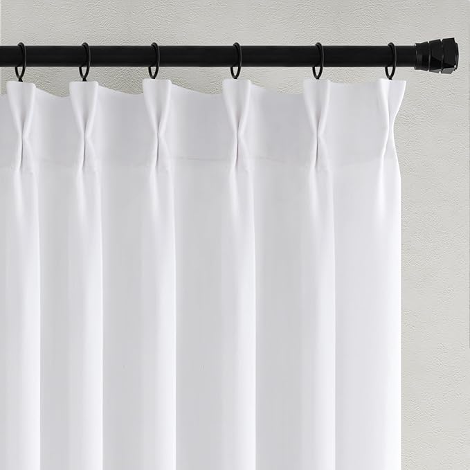 Memory Trained Pinch Pleated Curtains 108 Inches Long, Viral Linen Pinch Pleat - Image 6