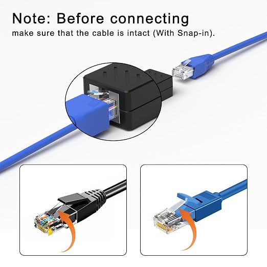 ZUZONG 50 PCS Gigabit RJ45 Coupler, Ethernet Extender Connector in Line Coupler - Image 3