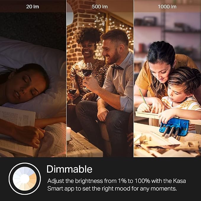 Kasa Smart Light Bulbs, 1000 Lumens High Brightness, 16M Color Changing - Image 5