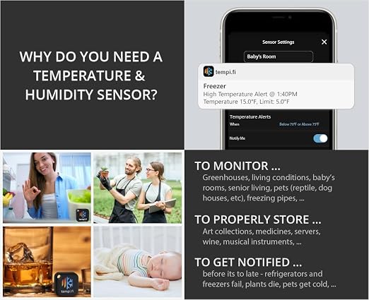 tempi.fi Mini Wireless Temperature and Humidity Sensors - Image 4