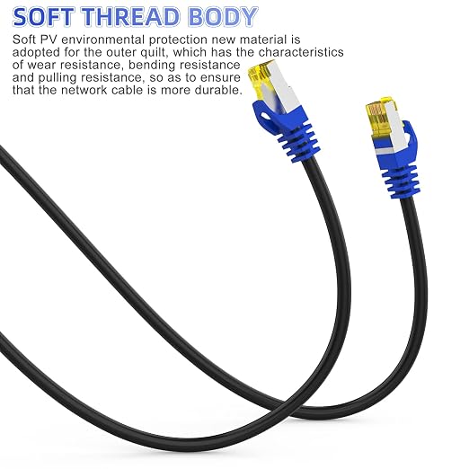 Cat 8 Ethernet Cable 75 ft, Heavy Duty High Speed Network Internet Cable - Image 6