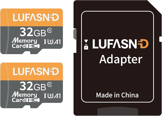 2-Pack 32GB Micro SD Card with Adapter, High Speed U3 C10 V30 SDXC Memory Card by Unknown