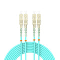 Fiber Patch Cable 4ft/1meters SC/UPC to SC/UPC OM3 10Gb/Gigabit MultiMode by Buacoz
