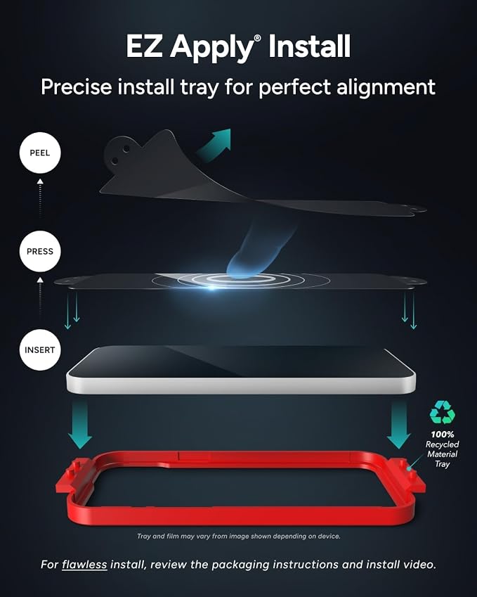 ZAGG Glass Elite Anti-Reflective Samsung Galaxy Z Flip6 Camera Lens Protector - Image 5