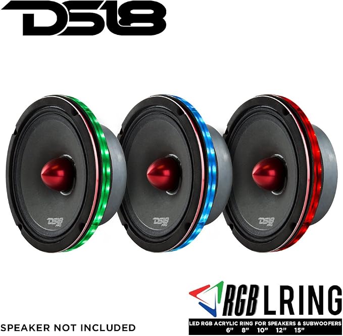 DS18 LRING6 6.5” RGB LED Speaker Ring – Waterproof Multi-Color LED Light Ring - Image 4