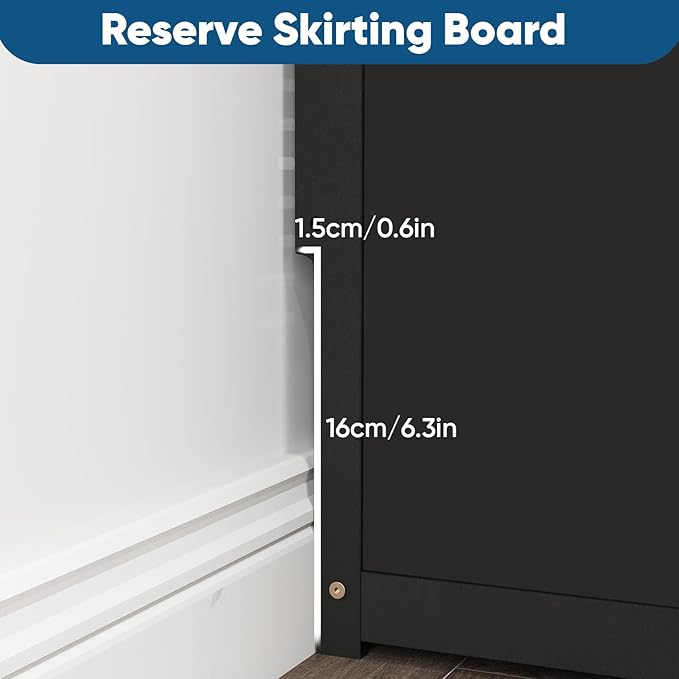 WiFi Router Storage Cabinet, Double Deck Floor Standing Modem Cabinet, Bamboo - Image 7