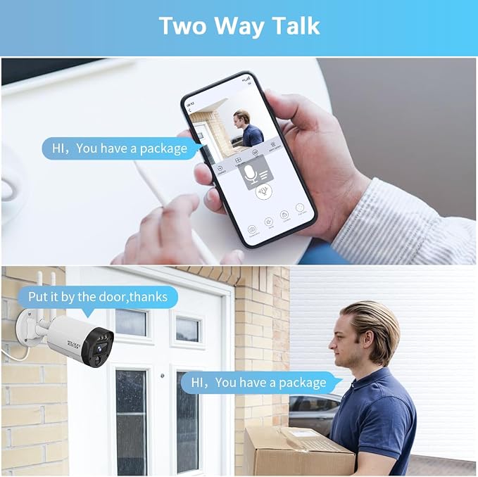 【All-in-One Security System】 5MP Outdoor Wireless Security Camera System - Image 4