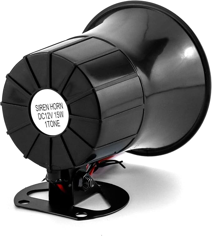 QWORK Electric Siren Horn, DC 12V Security Loud Wired Alarm Siren - Image 5