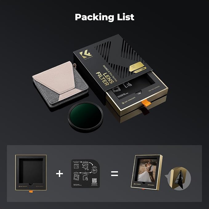 K&F CONCEPT 77mm Circular Polarizers Filter Super Slim - Image 6