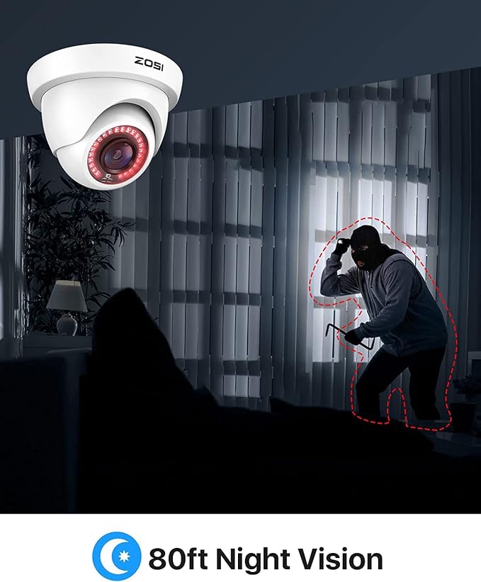 ZOSI 3K Lite 16 Channel Home Security Camera System, 8 x 1080P Indoor Outdoor - Image 5