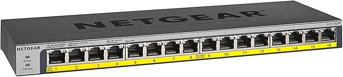 NETGEAR 16-Port Gigabit Ethernet Unmanaged PoE Switch - by NETGEAR