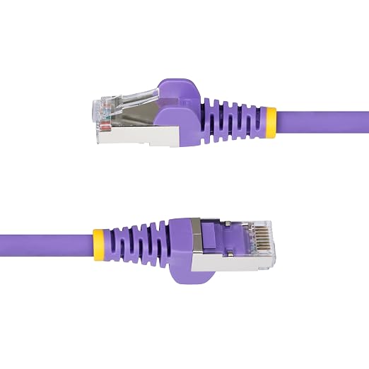 StarTech.com 5ft Purple CAT6a Ethernet Cable, Snagless RJ45, 100W PoE++ - Image 3