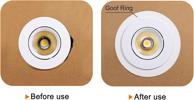 PATIKIL 3.8" ID 5.2" OD Light Trim Ring - Image 5