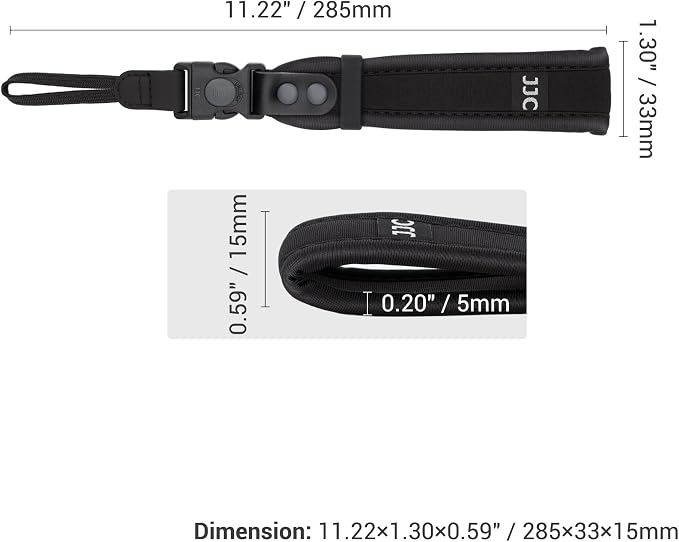 JJC Updated Soft Camera Hand Strap Wrist Strap - Image 6