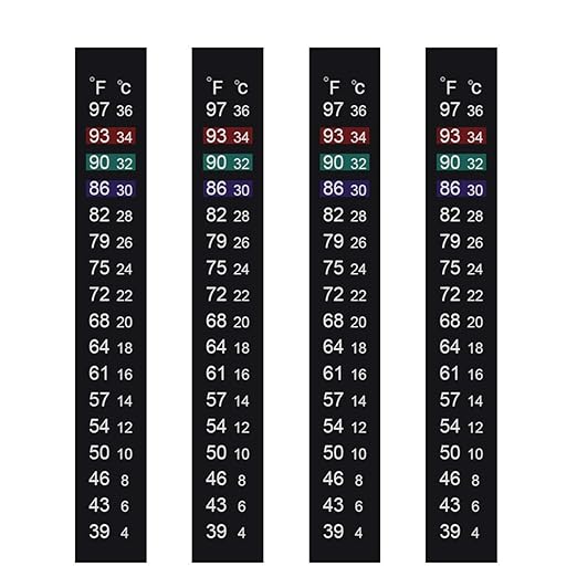 Aquarium Thermometer Strips, Adhesive Kombucha Beer Brewing Temperature Strip by JANSAMN
