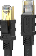 Senetem Cat 8 Ethernet Cable 100FT, High Speed 40Gbps 2000Mhz Flat Internet by Senetem