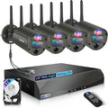 【130° Ultra Wide-Angle】 Wireless Security Camera System, Outdoor WiFi Cameras by WEILAILIFE