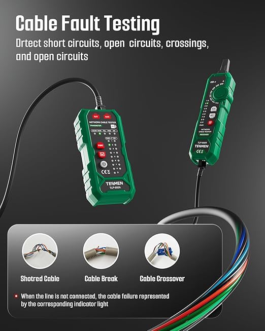 TESMEN TLP-900AR Network Cable Tester, RJ11 RJ45, - Image 5