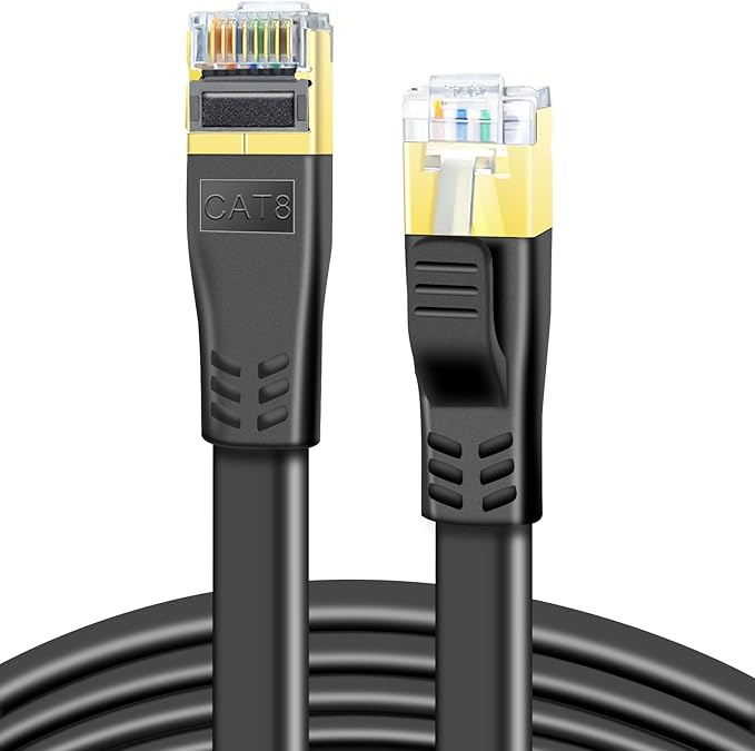 DDMALL CAT 8 Ethernet Cable 33ft, High Speed 40Gbps 2000MHz Shielded in Wall by DDMALL
