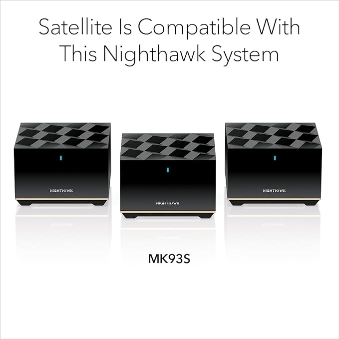 NETGEAR Nighthawk Tri-Band Whole Home Mesh WiFi 6E Add-on Satellite – Works - Image 3