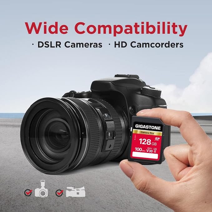GIGASTONE 128GB SD Card 2-Pack, Camera Plus, UHS-I U3 Class 10 SDXC Memory Card - Image 6