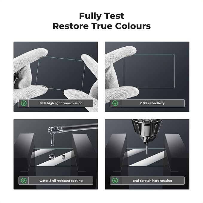 K&F CONCEPT 3pcs Screen Protector & Hot Shoe Cover Compatible - Image 2