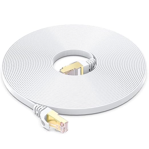 BUSOHE Cat 8 Ethernet Cable 50 FT, 40Gbps 2000Mhz High Speed Flat Cat8 Cable by BUSOHE