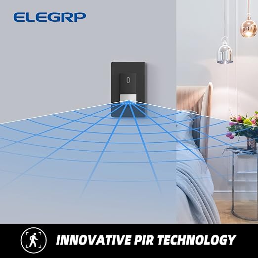 ELEGRP Matte Black Single Pole Occupancy Motion Sensor Light Switch, Need - Image 4