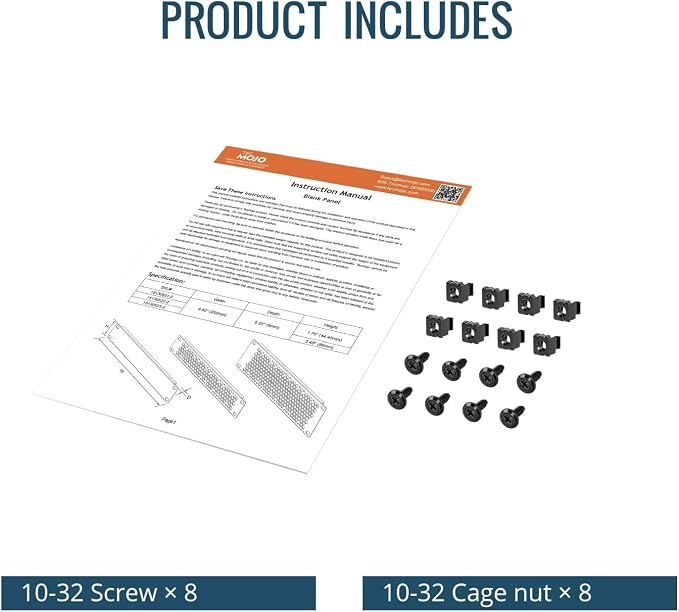 Tecmojo 2 Pack Vented 2U Blank Rack Mount Panel, Steel Patch Panel Filler - Image 6
