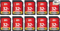 GIGASTONE 32GB SD Card 10-Pack UHS-I U1 Class 10 SDHC Memory Card High-Speed by Gigastone