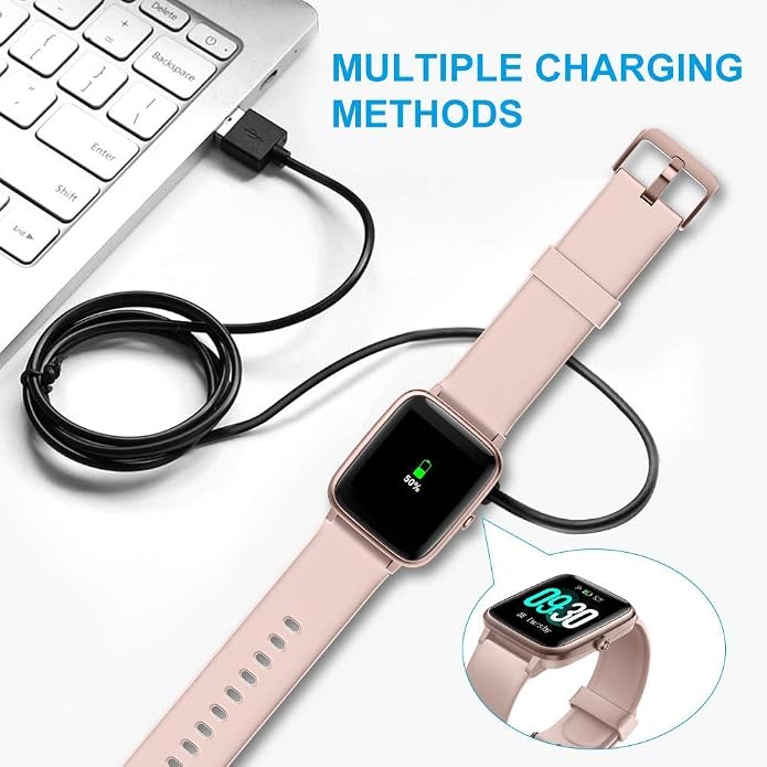 Lamshaw Compatible with TOOBUR IDW16 Smart Watch Charger, Magnetic USB Cable - Image 6