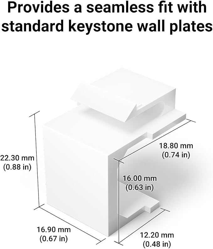 VCE UL Listed Blank Keystone Jack Inserts - Image 9