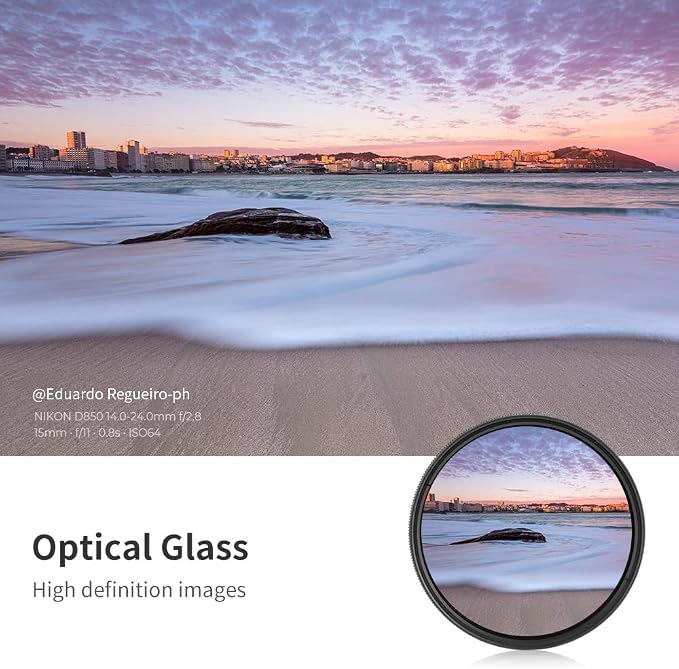 K&F CONCEPT 55mm Variable ND2-ND400 ND Lens Filter - Image 4