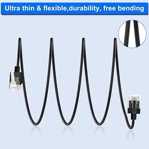 Cat6A Ethernet Cable 90 Degree Up Angled 10FT 5 Pack, Flexible Slim & Ultra - Image 6