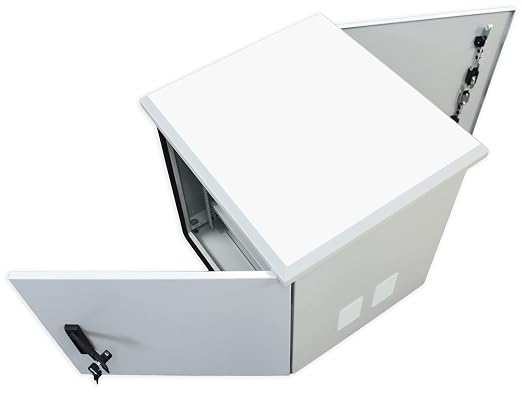 Electriduct 9U Outdoor Cabinet 21.6 Inch Depth IP55 Weather Resistant Enclosure - Image 4