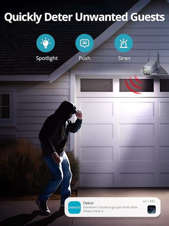 DEKCO 2 Pack Outdoor Security Camera - Image 6