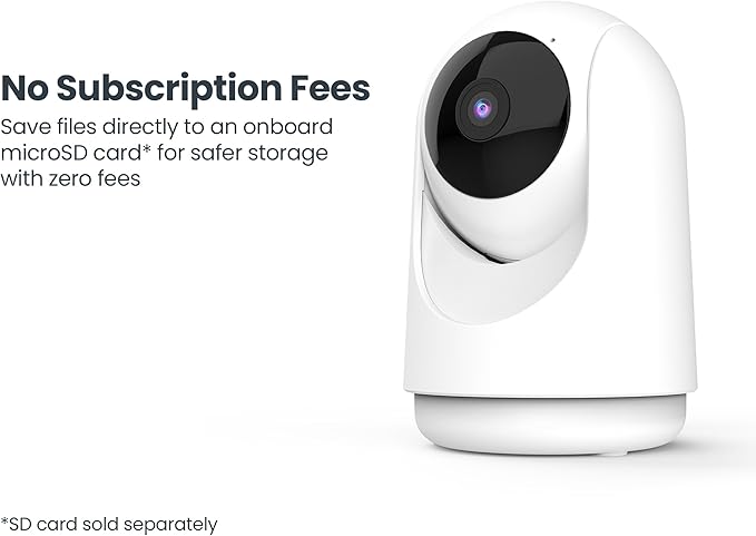 Feit Electric Smart Indoor Pan Tilt Baby Monitor Camera, 2K WiFi Security Camera - Image 5