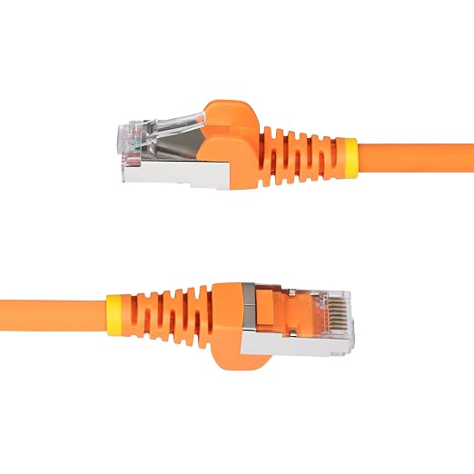 StarTech.com 25ft Orange CAT6a Ethernet Cable, Snagless RJ45, 100W PoE++ - Image 3