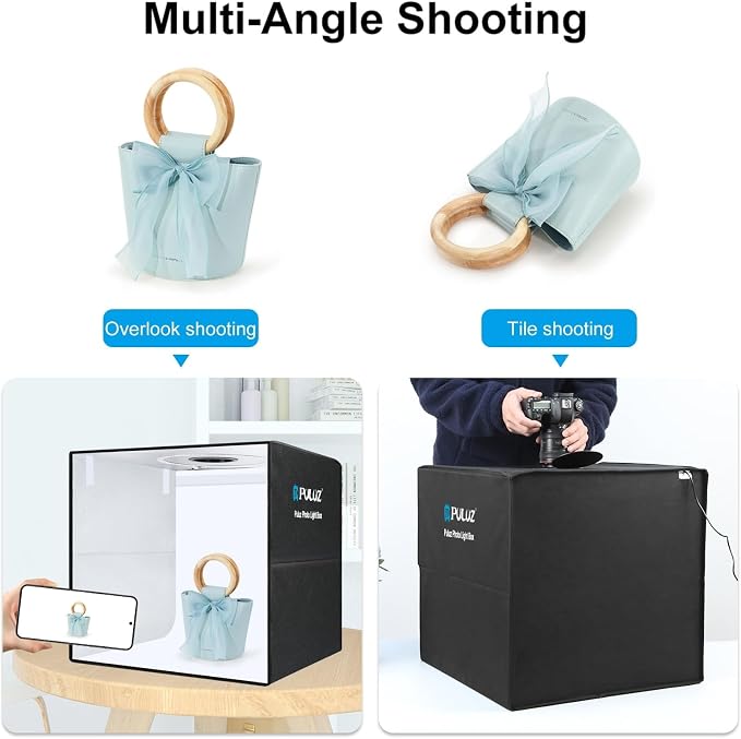 PULUZ Portable Photo Studio Light Box, 50cm x 50cm Photography Light Tent - Image 5