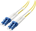 Cable Matters Plenum Rated Duplex OS2 Single Mode Fiber Optic Patch Cable - 2m by CableMatters