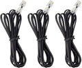 Phone Cord, 6P4C Black Phone Telephone Extension Cord Cable Line Wire RJ11 6P4C by Unknown