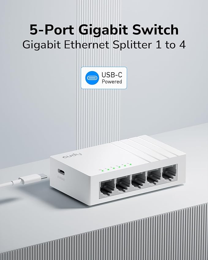 Cudy GS105U 5 Port Gigabit Ethernet Switch - Image 2
